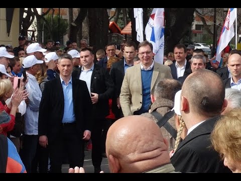 Dolazak i odlazak Aleksandra Vučića u Subotici